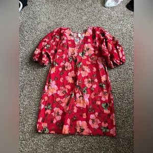 NWOT H&M Floral Puff Sleeve Dress